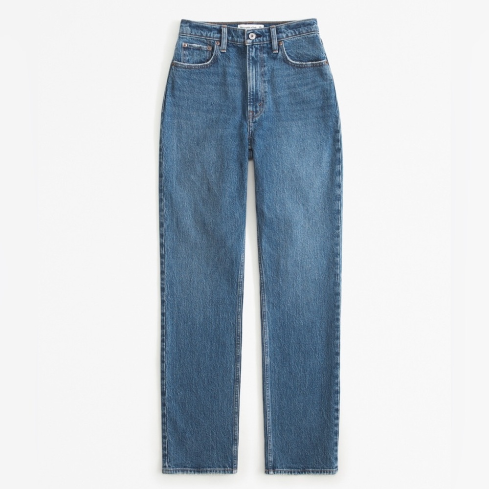 Abercrombie - Curve Love Ultra High Rise 90s Straight Jean - Picture 7 of 13
